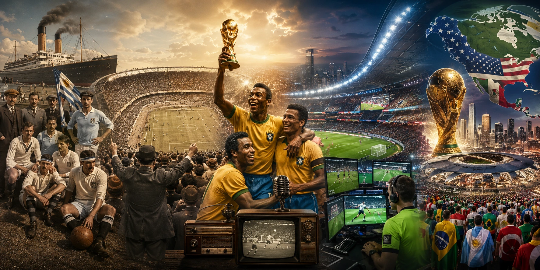 evolução da Copa do Mundo
